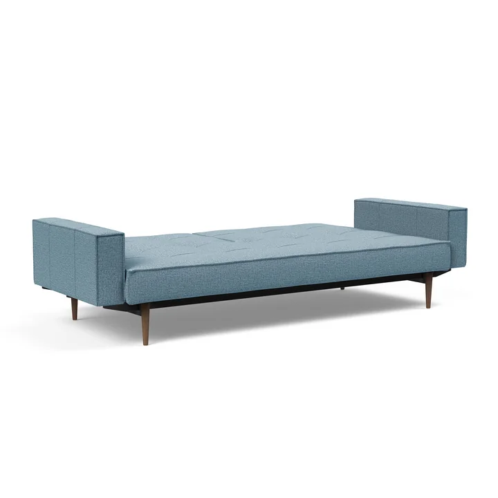 Innovation Living - Splitback Styletto Schlafsofa mit Armlehnen, hellblau (525 Mixed Dance)