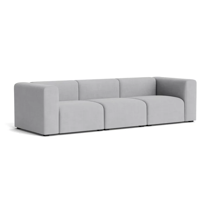 HAY - Mags Sofa 3-Sitzer, Kombination 1, hellgrau (Linara 443)