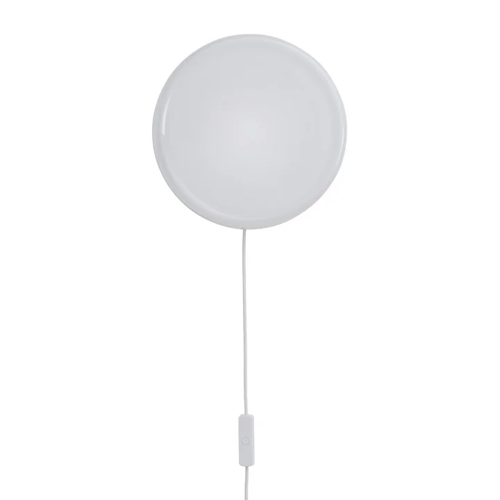 Muuto - Loop LED Wandleuchte / Deckenleuchte, weiss (mit Kabel)