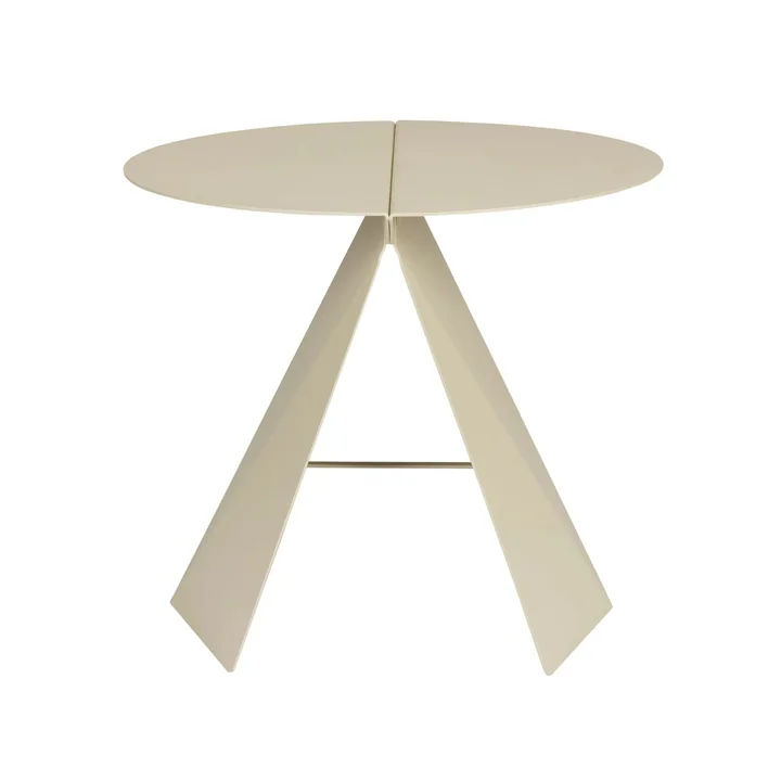 Zuiver - Foldy Beistelltisch, klappbar, beige