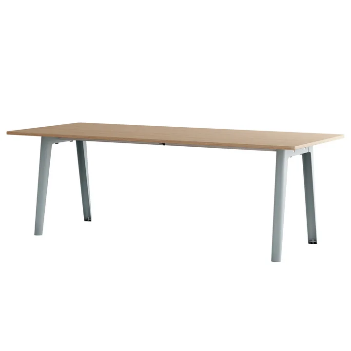 TipToe - NEW MODERN Esstisch 95 x 220 cm, Eiche / pale blue