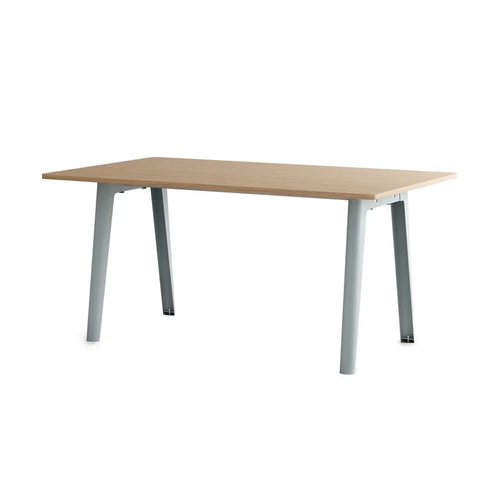 TipToe - NEW MODERN Esstisch 95 x 160 cm, Eiche / pale blue