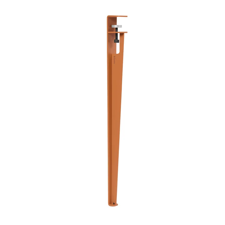 TipToe - Tisch- und Schreibtischbein H 75 cm, tangerine red