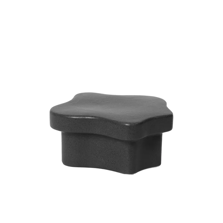 Broste Copenhagen - Sonja Sockel H10 cm, schwarz, Matt