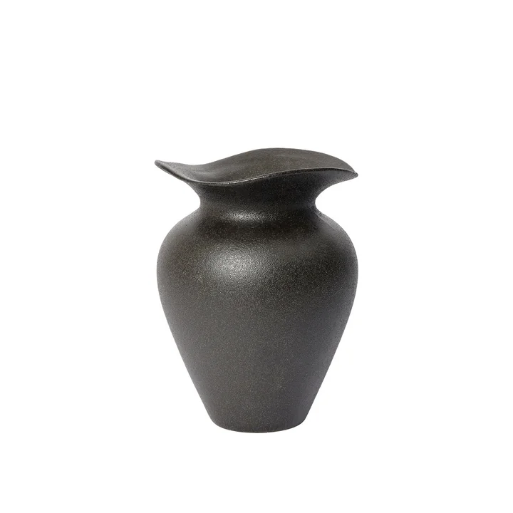 Broste Copenhagen - Florentina Vase, Ø 16 cm x H 22.5 cm, schwarz, Matt