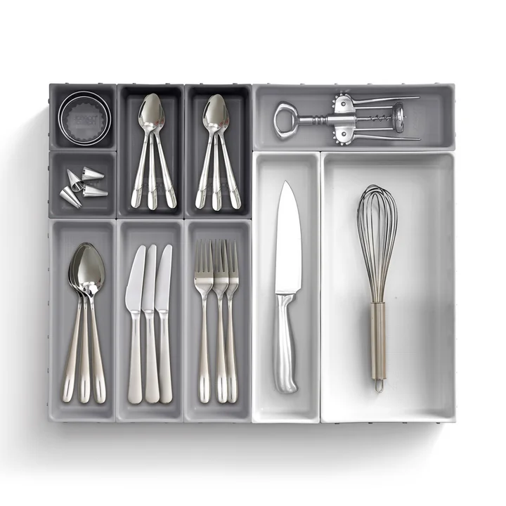 Joseph Joseph - Blox Schubladen Organizer Set 10-teilig, light stone