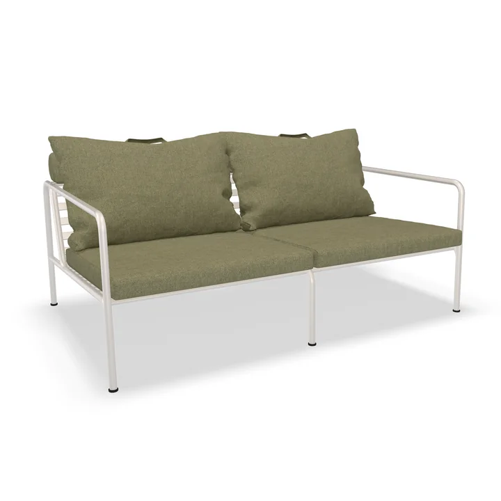 HOUE - AVON Sofa 2-Sitzer, muted white / leaf
