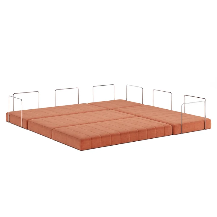 Innovation Living - Cozypad Schlafsofa & Pouf mit Rückenpolster / Armlehne