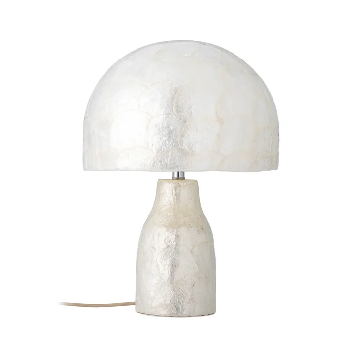 Bloomingville - Adria Tischleuchte, H 43 cm, mother of pearl
