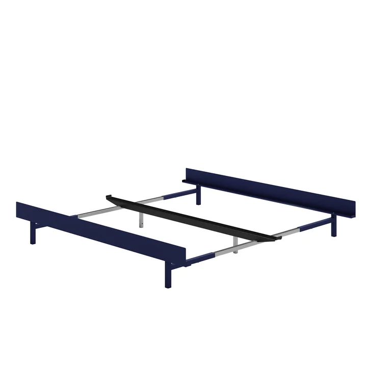 Moebe - Ausziehbett 90-180 cm, 29 cm / low, cobalt blue