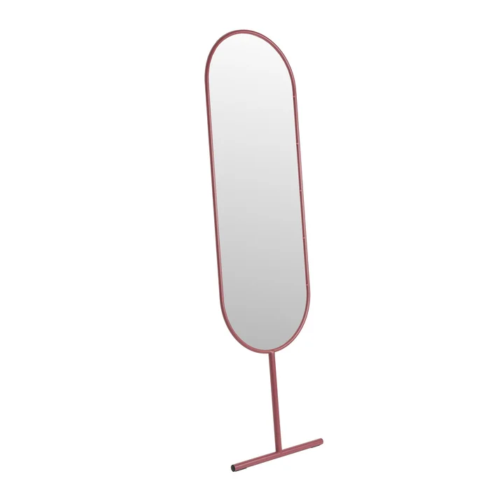 Zuiver - Tess Standspiegel oval, burgundy red