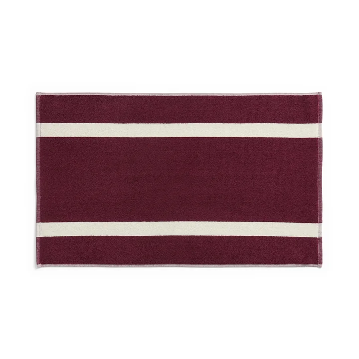 HAY - Stripe Badematte 50 x 80 cm, burgundy