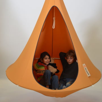 Cacoon - Single Hängesessel, mango orange