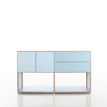 Flötotto - ADD Highboard, 2 Schubladen, 2 Türen, blau - Beispiel