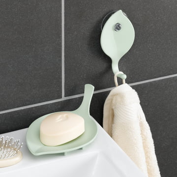 Sense Wandhaken und Seifenschale von Koziol