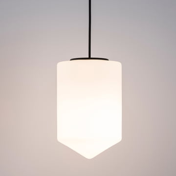 Bullet Pendelleuchte von Formagenda in weiss matt / schwarz matt
