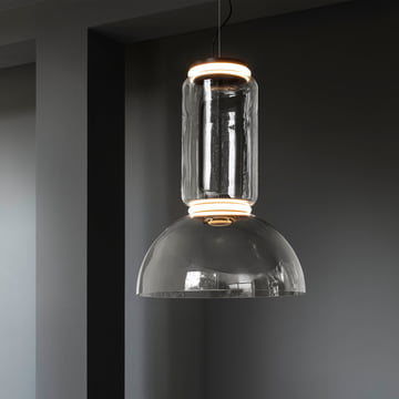 Noctambule LED Pendelleuchte S1 Low Cylinder and Bowl von Flos