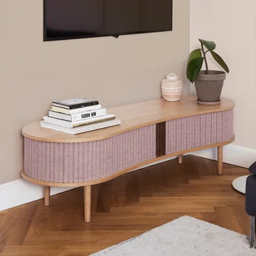 Audacious TV-Bank von Umage in Eiche / dusty rose