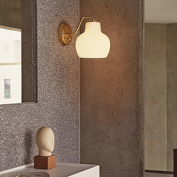 VL Ring Crown 1 Wandleuchte von Louis Poulsen in Messing / weiss