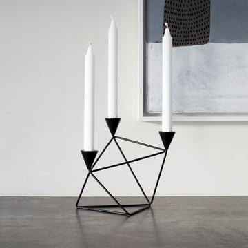 Pythagoras Kerzenhalter von Design House Stockholm in schwarz