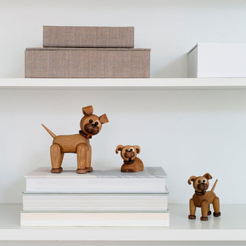 Hunde Holzfiguren Happy, Coco und Woody von Spring Copenhagen 
