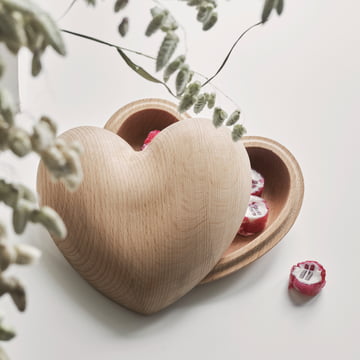Heart Bowl Holzdose von Spring Copenhagen in der Ausführung buche