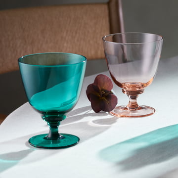 Flow Trinkglas mit Fuss mit Holmegaard