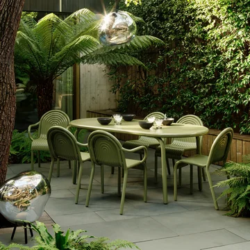 Tom Dixon - Groove Gartenmöbel, moosgrün
