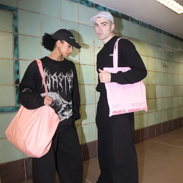OUT Objekte unserer Tage - Tote bag, soft pink und Weekend bag, soft pink