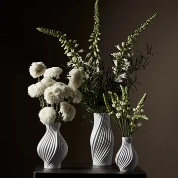 Lyngby Porcelæn - Twist Vase, weiss