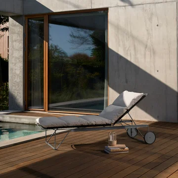 HOUE - CLICK Sitzauflage für Chaise Longue verstellbar, ash