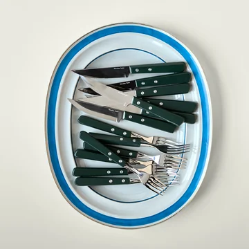 Nicolas Vahé - Steak Steakmesser & Gabelset, grün 