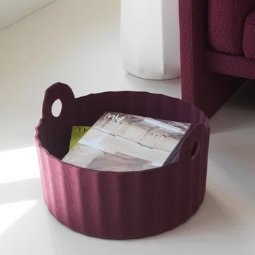 Normann Copenhagen - Colu Korb, burgundy