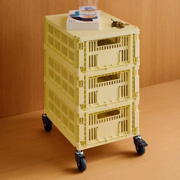 HAY - Colour Crate Beistelltisch auf Rollen, medium