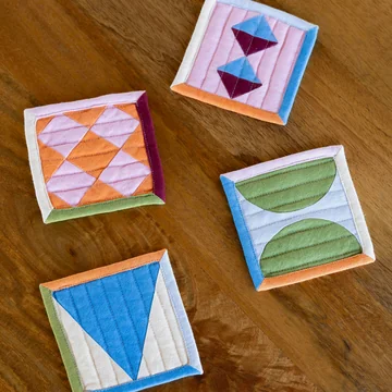 &klevering - Stitch Glasuntersetzer, 12 x 12 cm