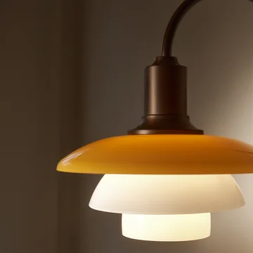 Louis Poulsen - PH 2/2 Centenary Edition Wandleuchte, amber / opal weiss