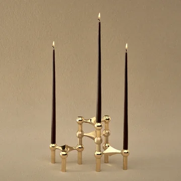 Stoff Nagel - Kerzenhalter, Messing