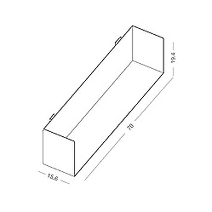 Masse des linea1 a Bücher- und DVD-Regal