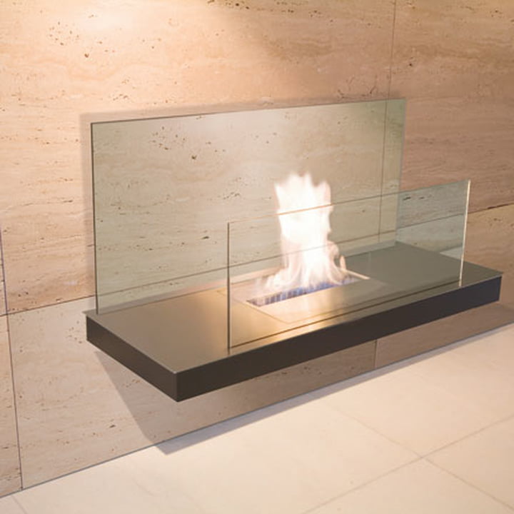 Wallflame II - Edelstahl/ Glas, klar