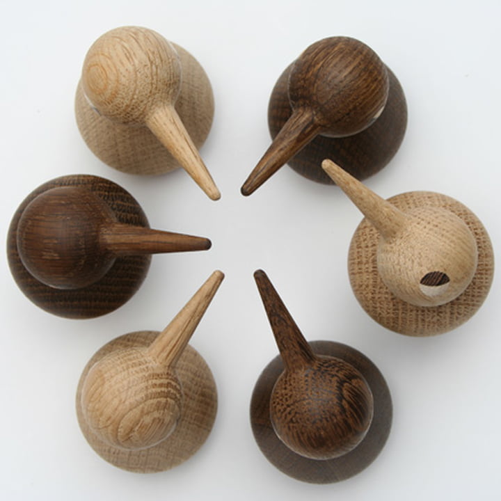 Die Birds Holzfguren von ArchitectMade in verschiedenen Farben