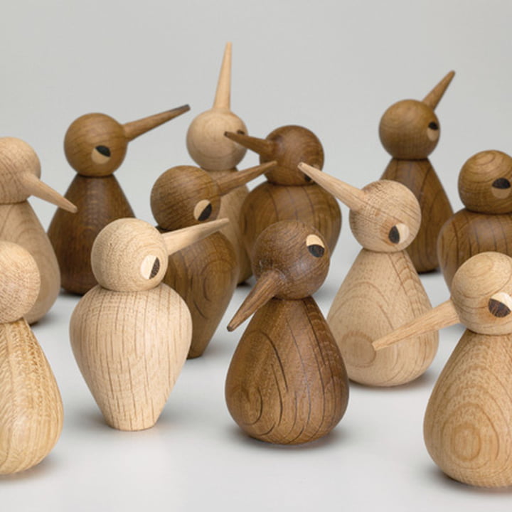 Die Birds Holzfiguren von ArchitektMade als Männchen oder Weibchen