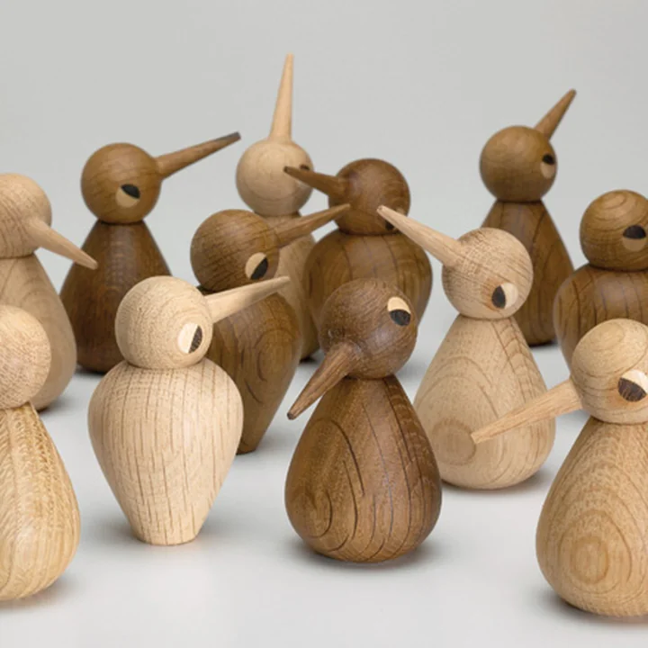 Die Birds Holzfiguren von ArchitektMade als Männchen oder Weibchen