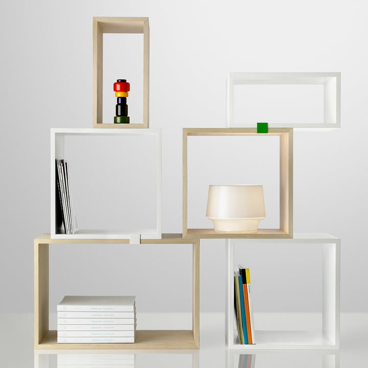 Muuto - Stacked Regalsystem in Kiefer und weiss