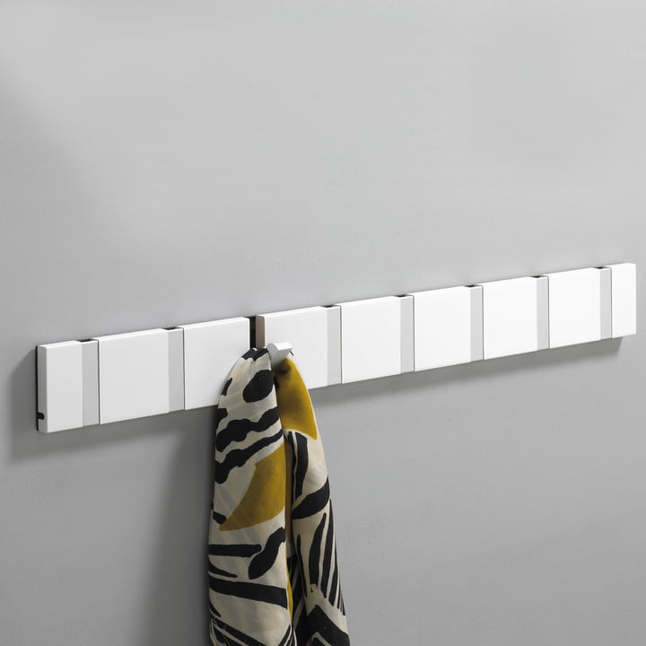 Die Loca - Knax 8 Garderobenleiste in Weiss, Alu