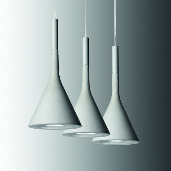 Foscarini - Aplomb Pendelleuchte weiss, Gruppe nebeneinander