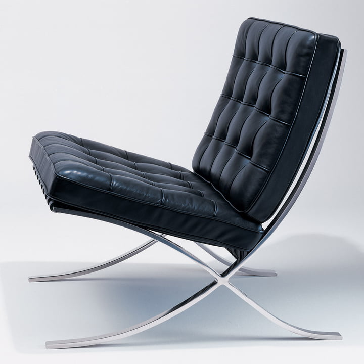 Knoll - Barcelona Sessel, schwarz