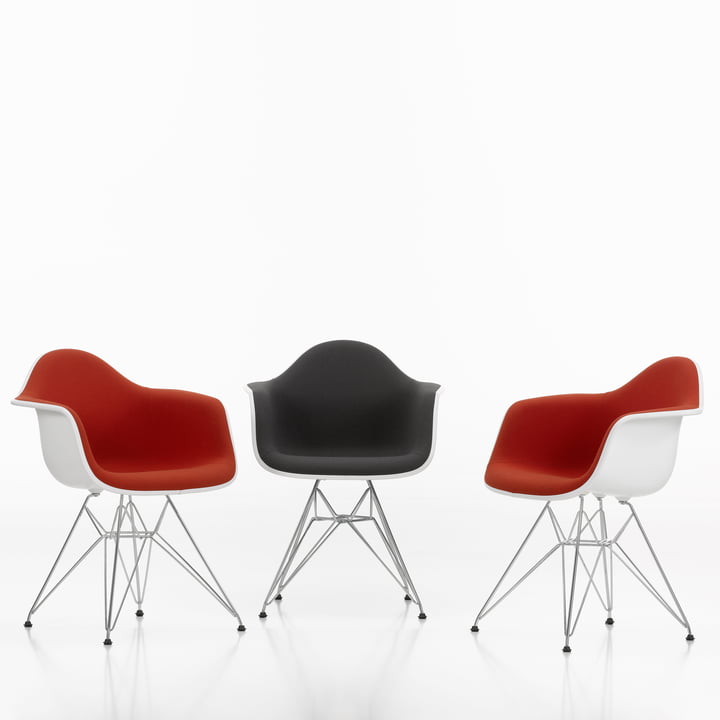 Eames Plastic Armchair DAR - Vollpolster