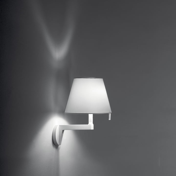 Artemide - Melampo Parete, Ein/Aus-Schalter, aluminiumgrau