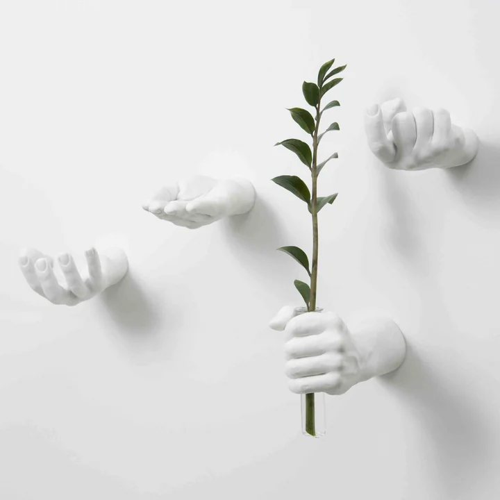 Weisse Hand Hooks von Areaware
