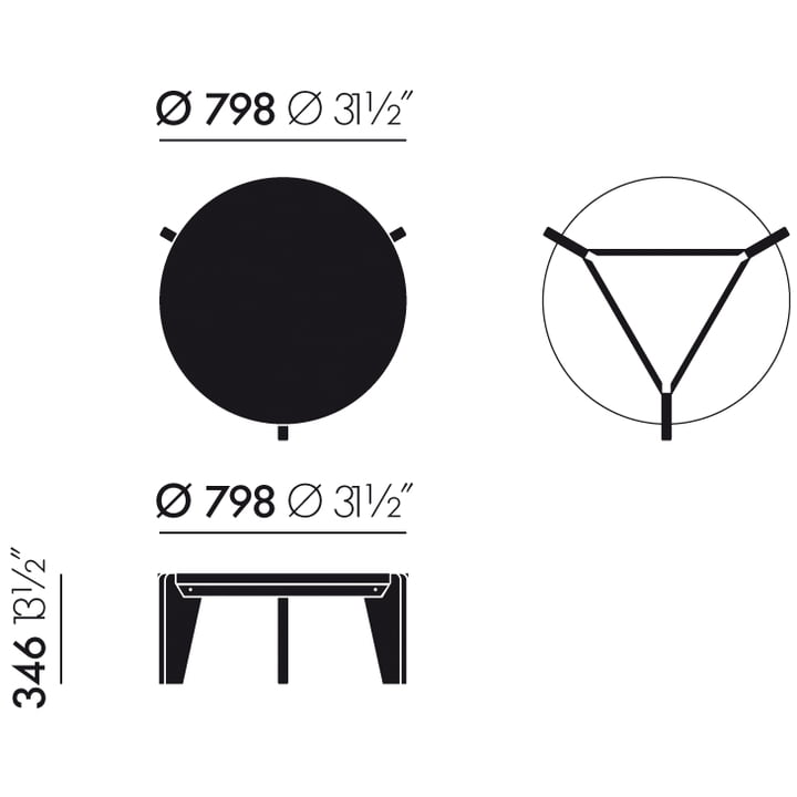 Vitra - Guéridon Bas Couchtisch - Masse